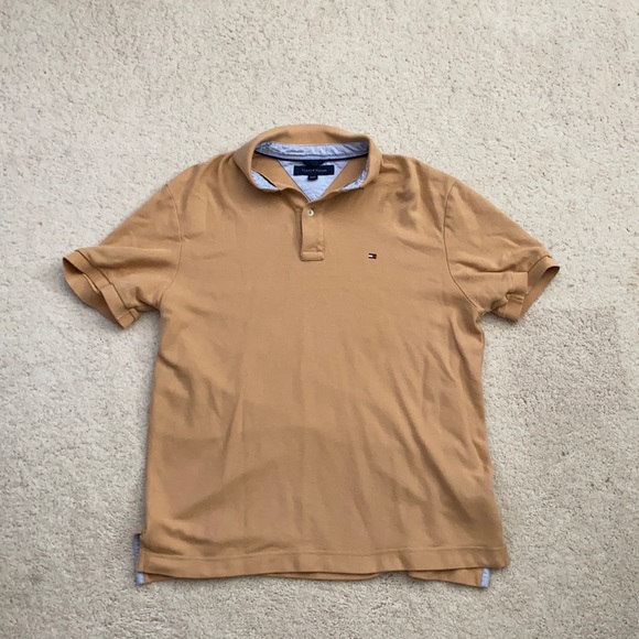 Light Brown Vintage Tommy Hilfiger Polo - Picture 1 of 4